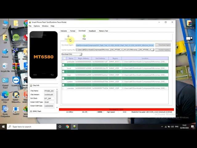 how to flash micromax Q392 || sp flashing  tools 2020 || lastest flashing video frp