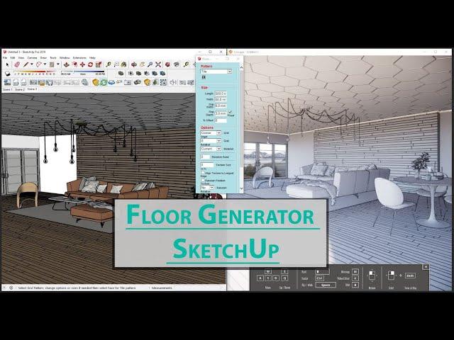 Floor Generator for SketchUp (Free Scene)