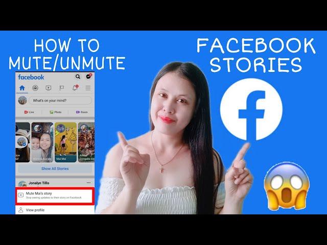 How to mute/unmute someone on Facebook Story  without unfriending them / Facebook Tutorial