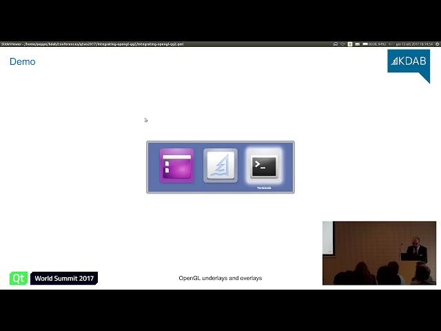 QtWS17 - Integrating OpenGL with Qt Quick 2 applications, Giuseppe D'Angelo, KDAB