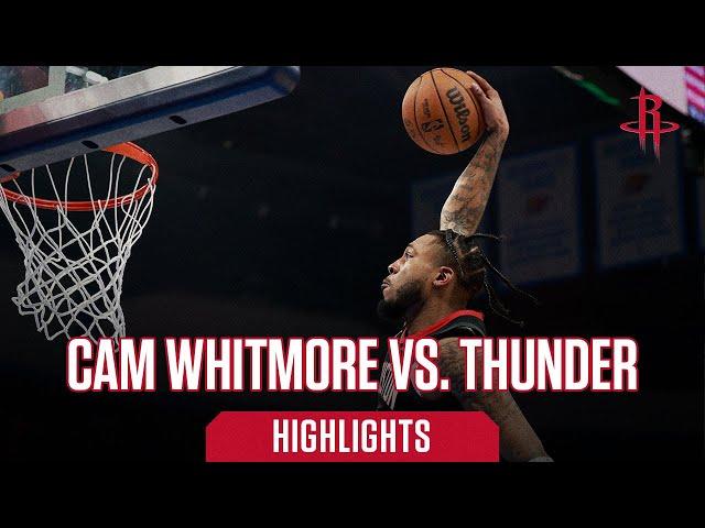 Cam Whitmore (27 points) Highlights vs. Oklahoma City Thunder | Houston Rockets