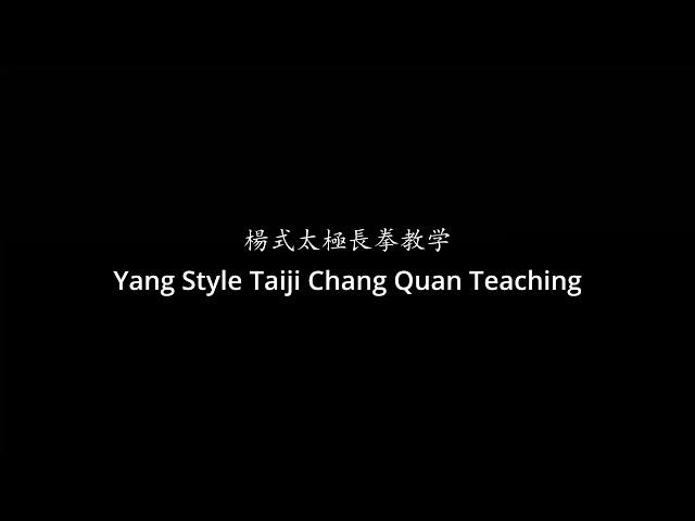 Yang style Taiji Chang Quan teaching