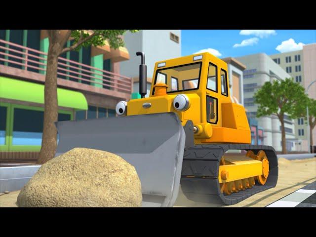 Strong Heavy Vehicles Episodes | Bulldozer Billy is Working Hard! | Tayo the Little Bus