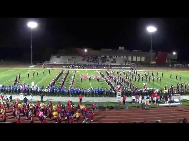 H-F Marching Band 2014-15 Youth Night Performance "Vikings Fight On" 10.3.14