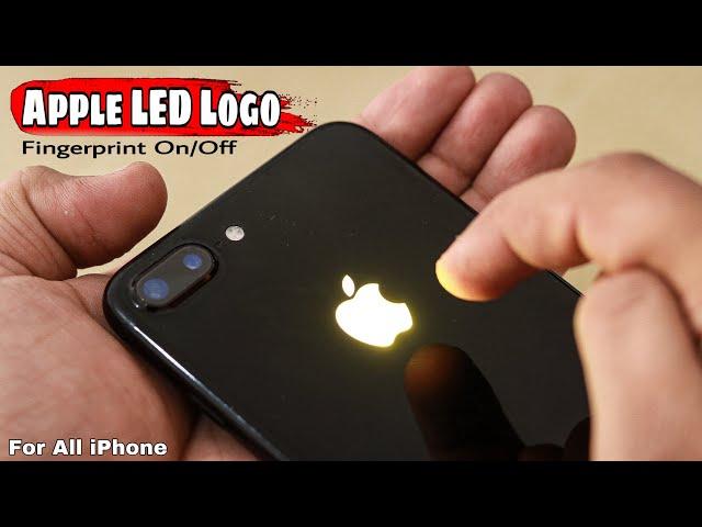 How to make Fingerprint Apple Glowing Logo | Iphone Touch Logo