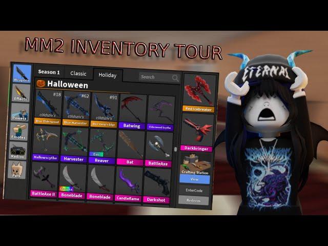 MY MM2 INVENTORY TOUR (ROBLOX MM2)