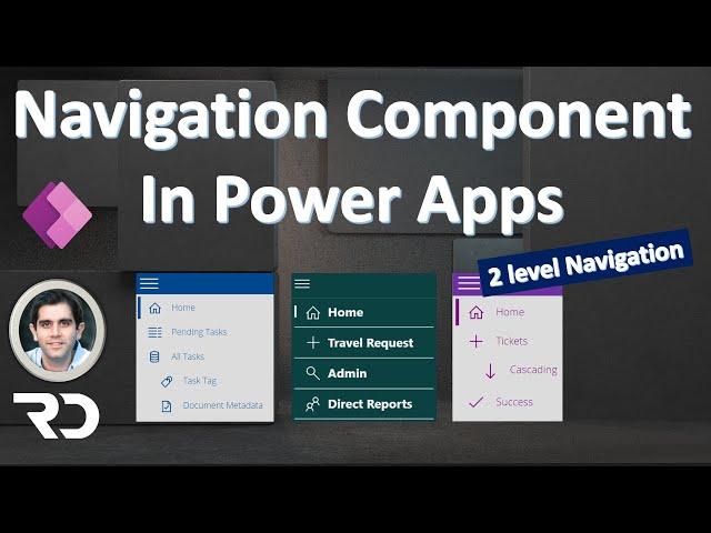 Power Apps Navigation Menu Component (2 level menu)