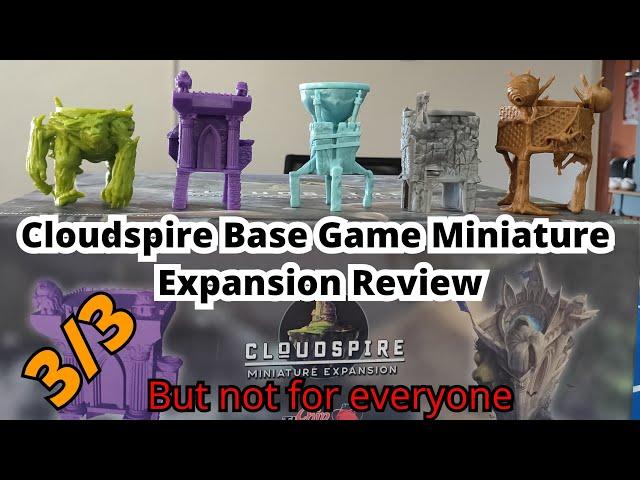 Cloudspire Base Game Miniature Expansion Review/Experience