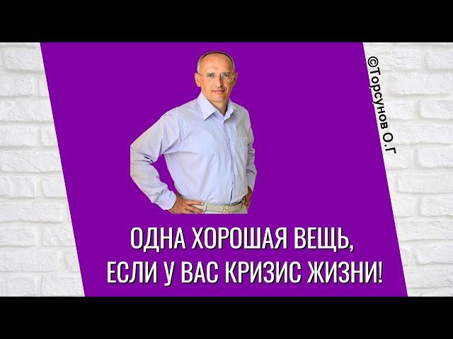 Одна хорошая вещь, если у вас кризис жизни! Торсунов лекции