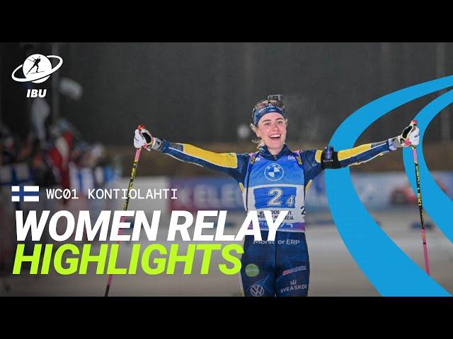 World Cup 24/25 Kontiolahti: Women Relay Highlights