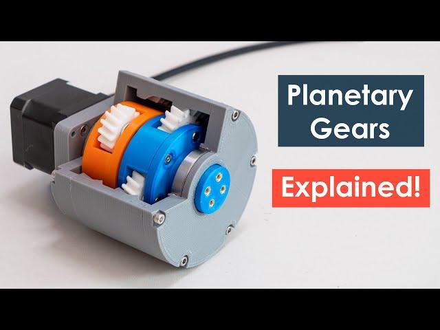 How Planetary Gears Work | 3D Printed Planetary Gearbox Design and Test