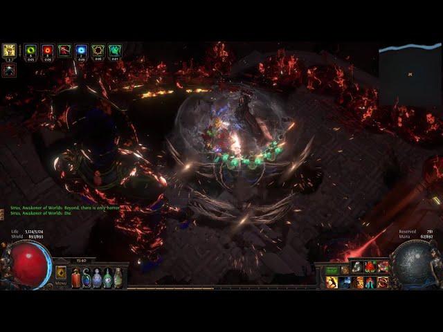 【Path of Exile】3.15 13m dps Slayer Shield Crush A9 Sirus