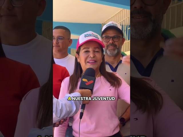 La Candidata a la Gobernación del Estado Nueva Esparta, Marisel Velásquez