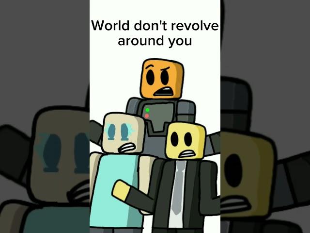 World don't revolve around you [OUTDATED] | Roblox TDS Animation #shorts #ghostlyliam #trend #tds