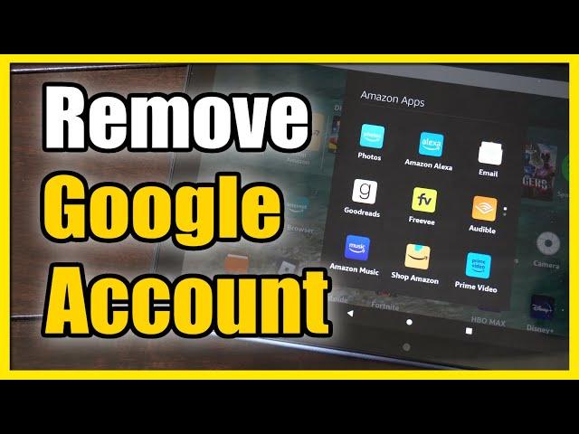 How to Remove Google Account Email on Amazon Fire HD 10 Tablet (Fast Tutorial)