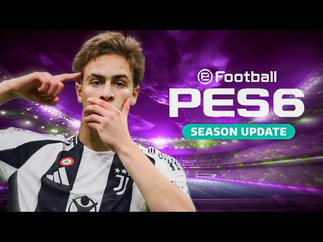 PES 6 NEXT SEASON PATCH 2025 UPDATE | الباتش الاسطورى لتحويل لعبة بيس 6 الى بيس 2025