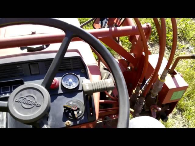 японский трактор - japanese tractor shibaura P15F, loader test drive