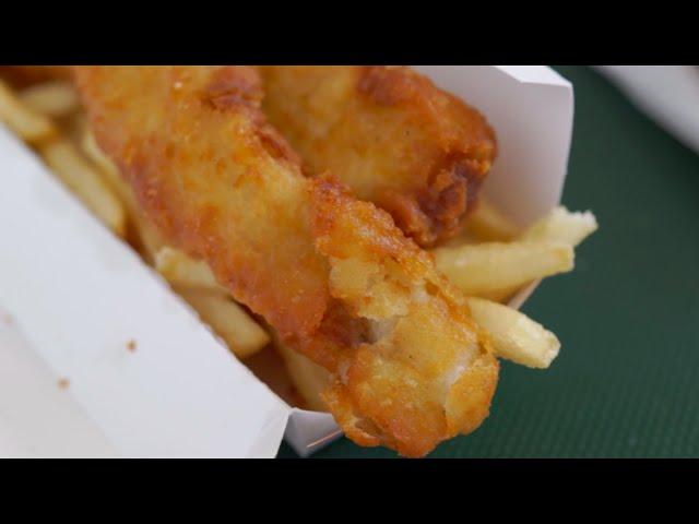 Wienerschnitzel - Fish & Chips, Corn Dog, Chili Cheese Dog [Unboxing Macro ASMR Eating Sounds]