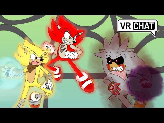 Multiverse Sonic and Boom Sonic vs Silver.exe In VRChat (Arc Finale)
