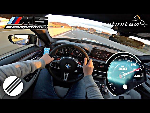 BMW M5 F90 INFINITAS STAGE 1+ 770HP 950NM TEST DRIVE ON GERMAN AUTOBAHN