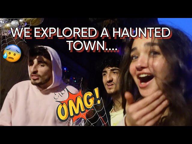 EXPLORING A GHOST TOWN WITH MY BROTHERS AT 1 AM!!