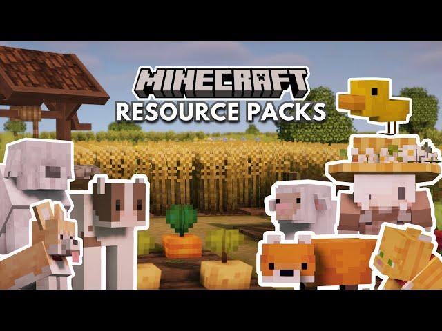 13 Cottagecore Resource Packs for your MINECRAFT FARM! 【Minecraft Java 1.19 +】