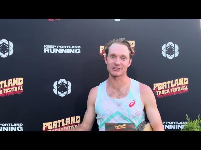 Drew Hunter Wins 5000 meter at the Portland Track Festival