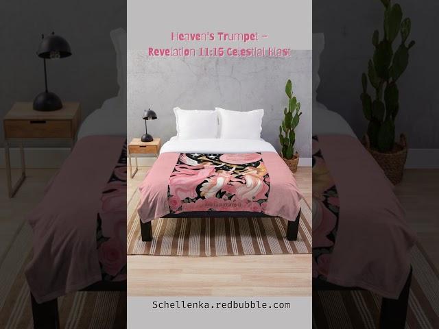 Revelation 11:15 AI Art – Celestial Trumpet Angel Design | Stickers, T-Shirts, Home Decor