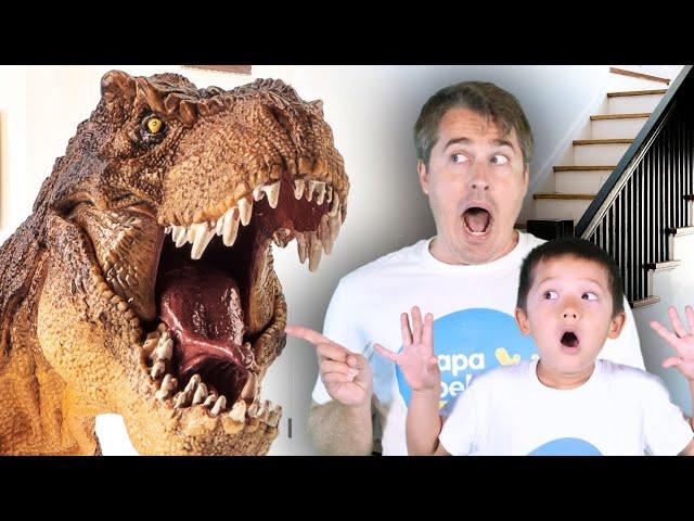 Dinosaur Scavenger hunt in the House! | Educational dinosaur videos for kids