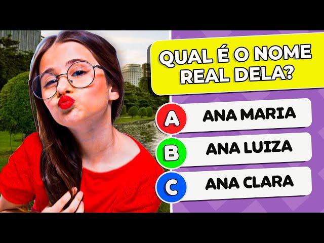 SUPER QUIZ DA ANINHA MORENO  O Quanto você sabe sobre a Aninha Morena?