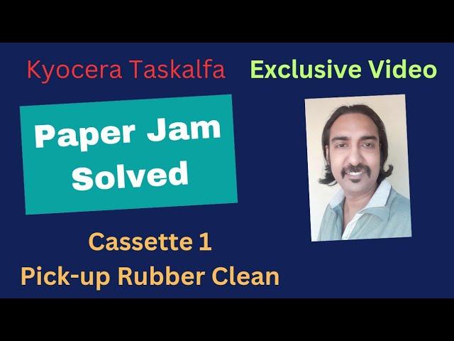 Paper Jam Solve || Clean your Cassette 1 Pick-up Rubbers || Technical Dost JOYDEEP