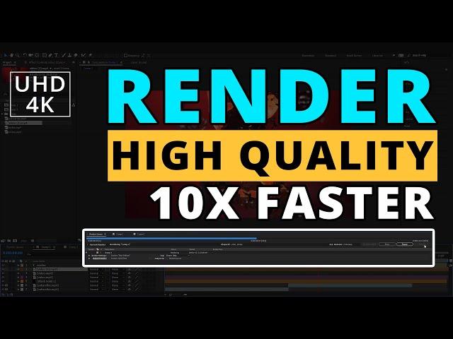 How to Render Fast High Quality After Effects Projects | Render 10x Faster! | Fast Rendering Tips