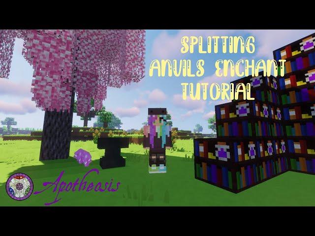 Splitting Anvils Enchant Tutorial! | Apotheosis Mod Minecraft | Glitterati Gaming