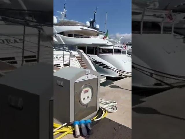 SuperYachts Along the Dock