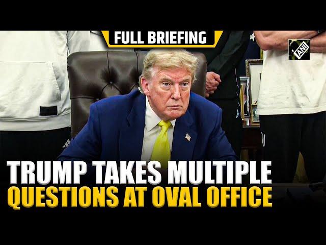 From Pak Army Chief meeting to Iran-Israel crisis, Trump takes multiple questions at Oval office