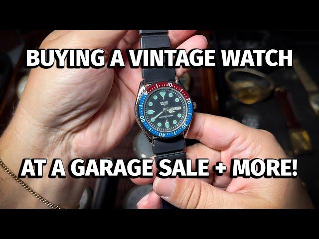 I Bought a Vintage Dive Watch at a Yard Sale For Under $10! 