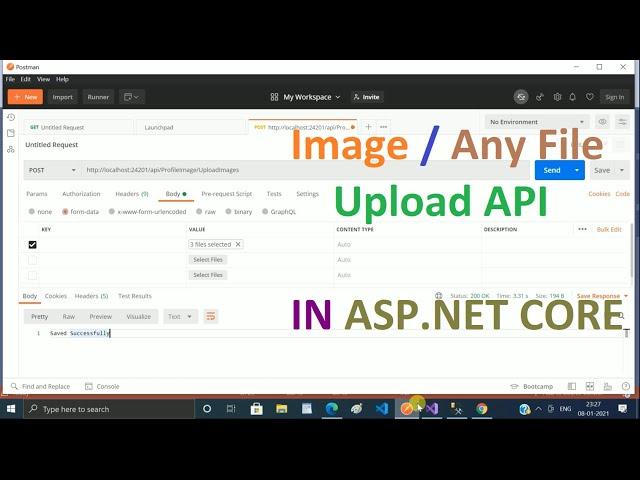 Upload Image or Any File using ASP.NET Core API | Upload Image/File |