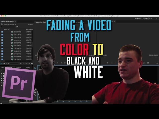 Fade a video from color to black and white - Premiere Pro Tutorial