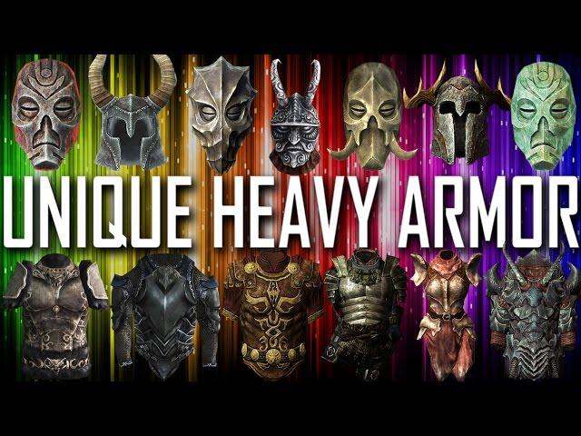 Skyrim - All Unique Heavy Armor Pieces And Sets