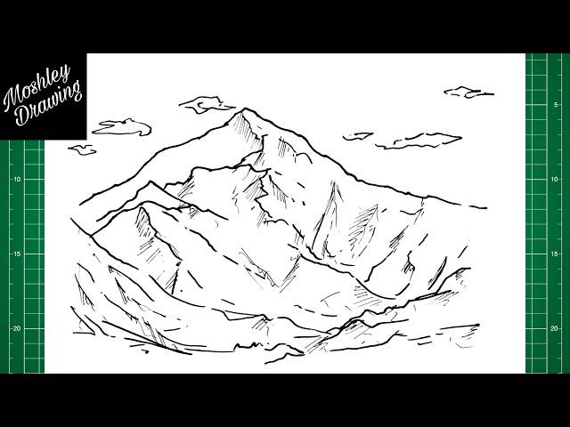 How to Draw Mount Everest Step by Step