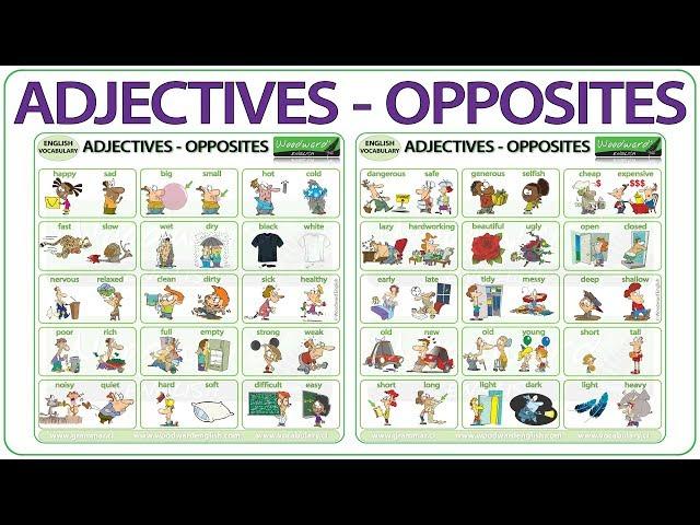 Adjectives  - Opposites in English