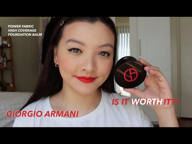 giorgio armani - power fabric foundation balm demo & review