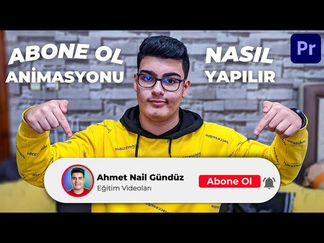 PROFESYONELCE Youtube Abone Ol Animasyonu Nasıl Yapılır | Premiere Pro Dersleri