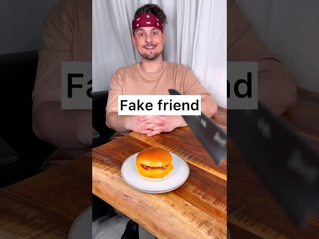 How to share BURGER properly like a real friend?️| CHEFKOUDY