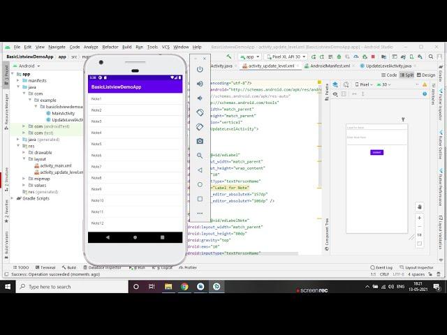 Simple ListView in Android Studio , add items in listview Programmatically , notifyDataSetChanged