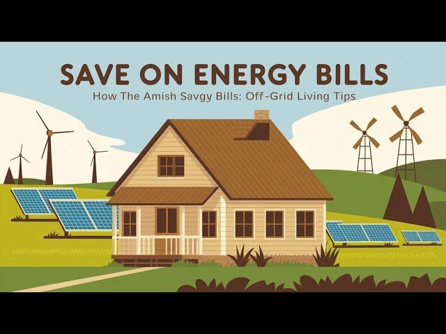 How the Amish Save on Energy Bills |Off-Grid Living Tips for Lower Utility Costs|Tips to Lower Costs