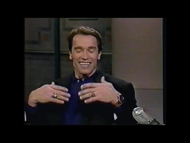 Arnold Schwarzenegger on Late Night (1989)