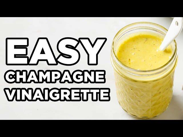 Easy Champagne Vinaigrette | Vinaigrette Dressing by MOMables