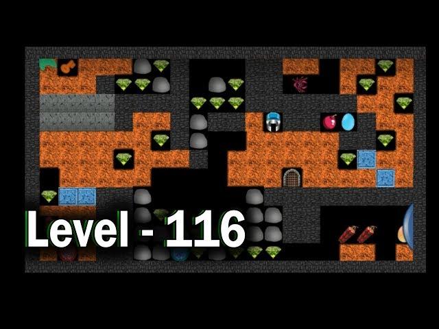 Diamond mine level 116 collected all 30 diamonds