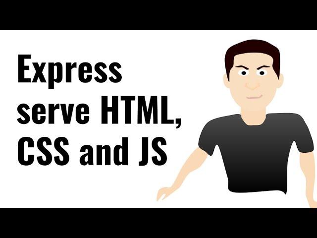 Serve static HTML, CSS and JS using Express